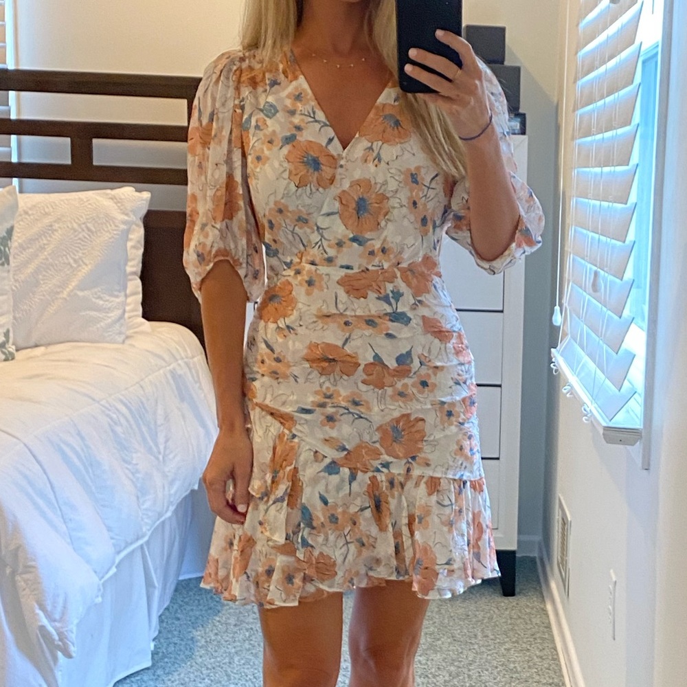 Rebecca Taylor Amelie Fleur Wrap Dress